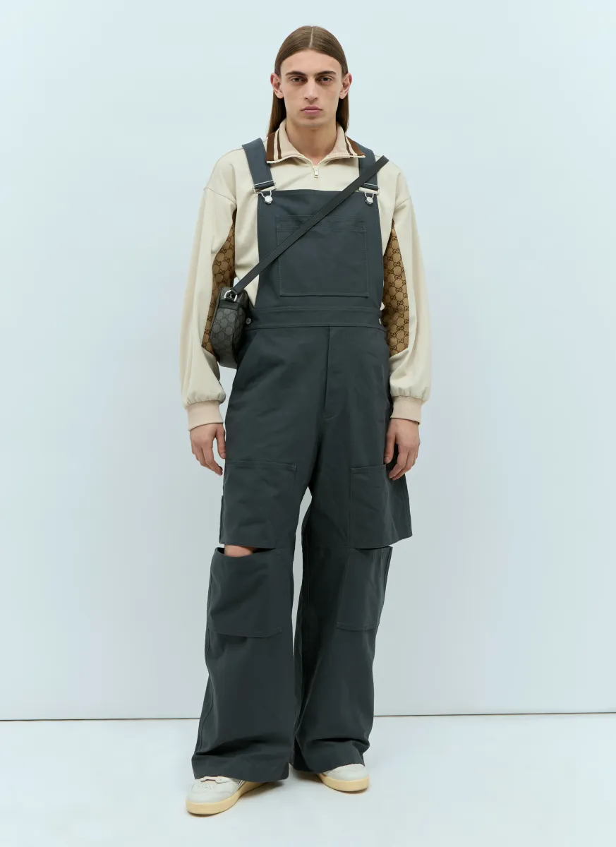 Logo Patch Dungarees