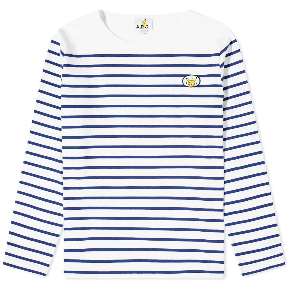 A.P.C. x Pokémon Long Sleeve Marine T-Shirt