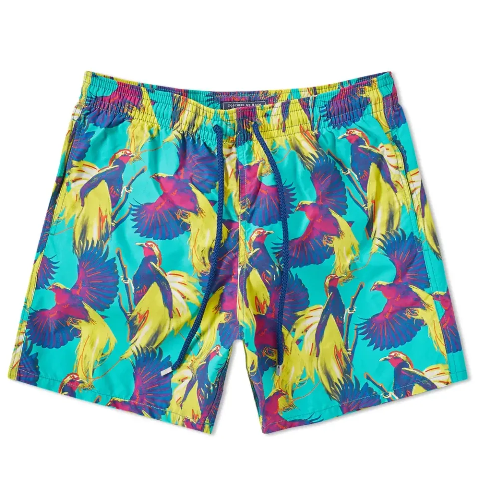 Moorea Bird of Paradise Print Swim Short
