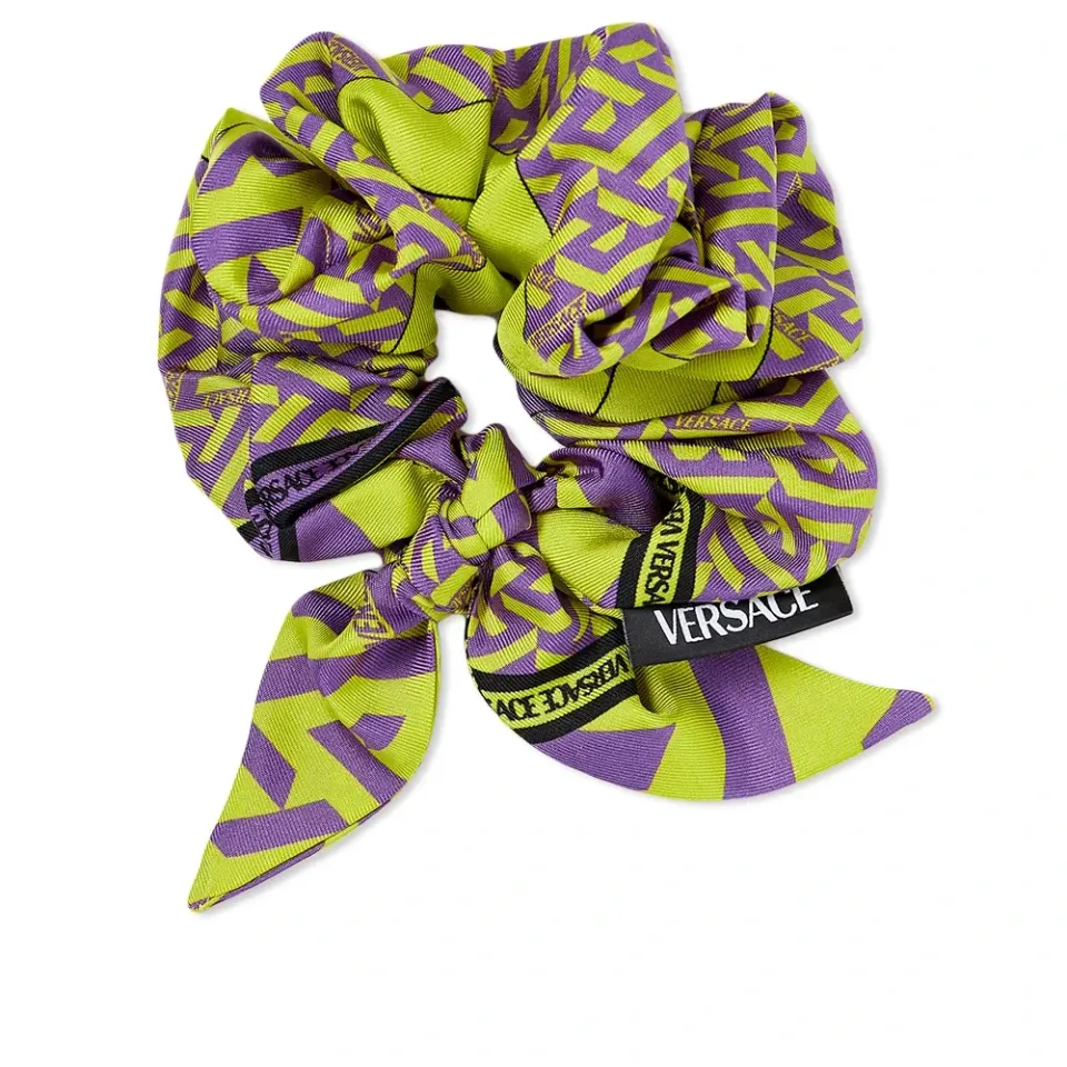 Greca Print Scrunchie