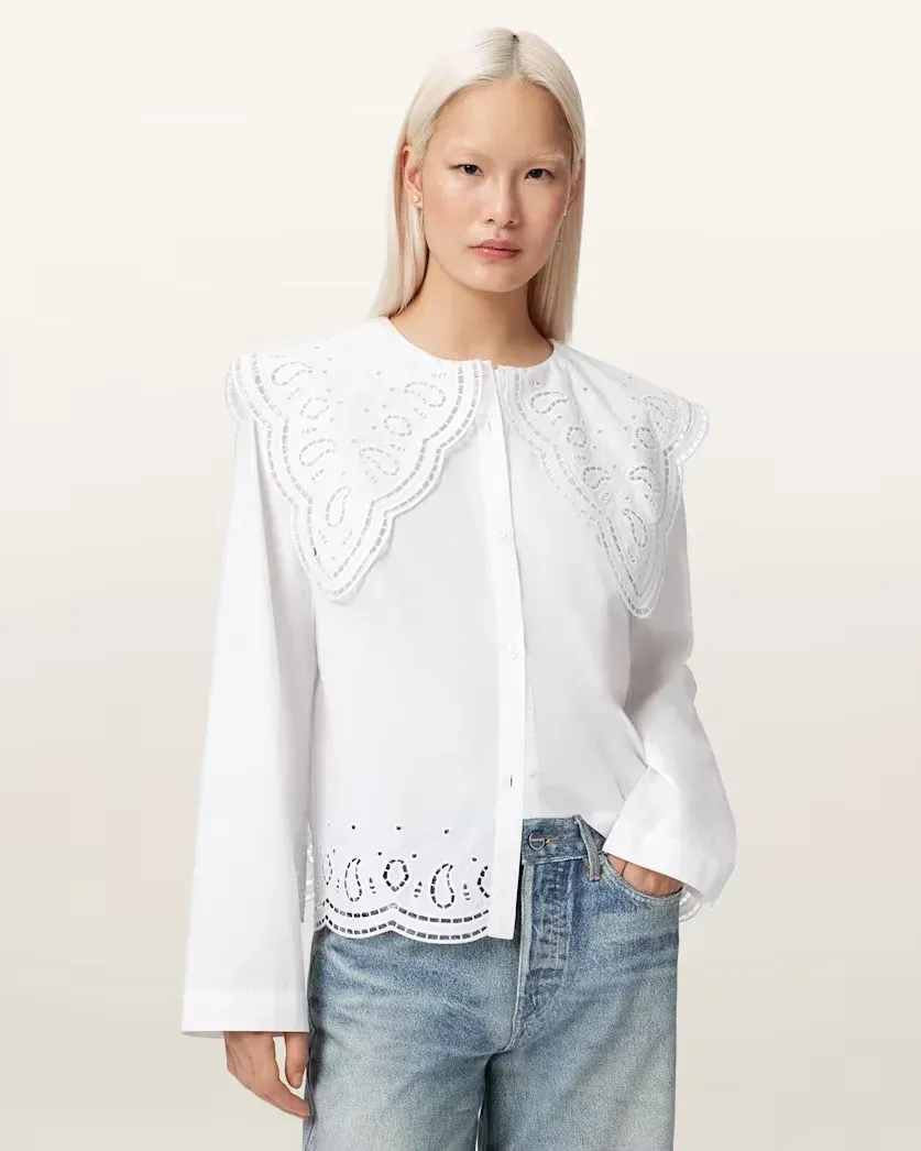 Marie Broiderie Regular Fit Shirt