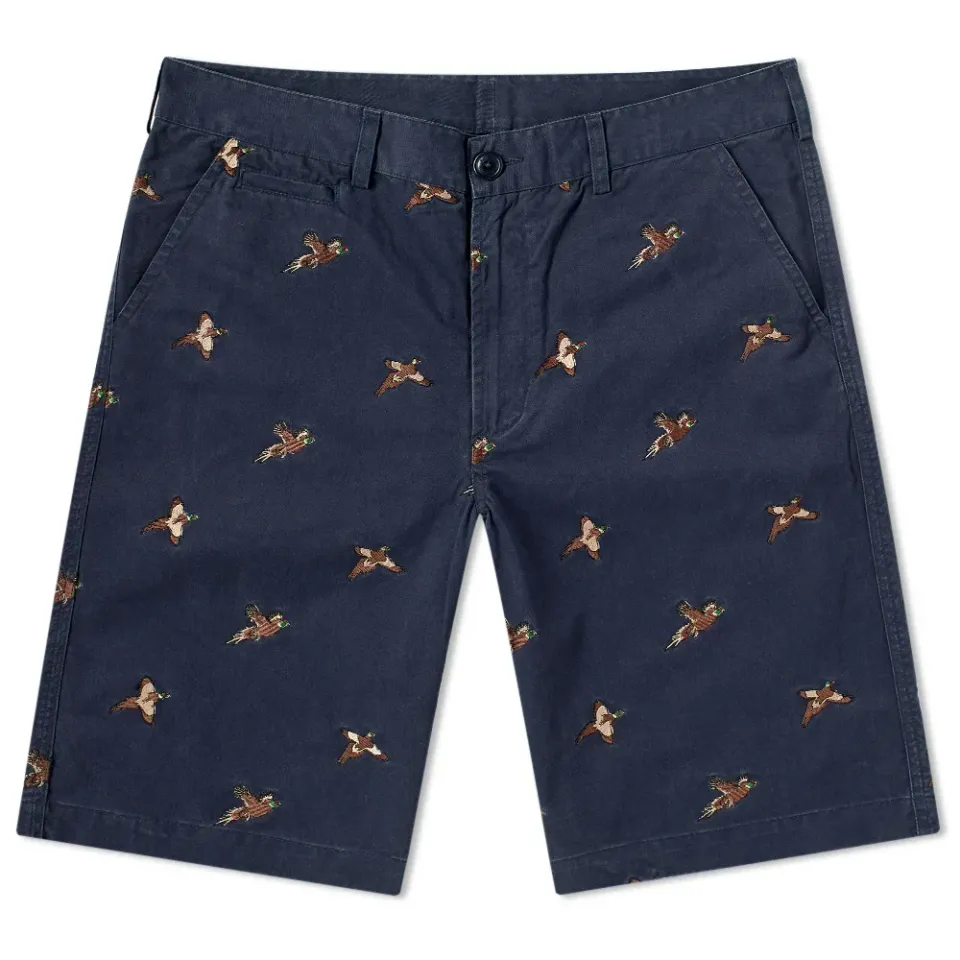Feature Embroidery Short