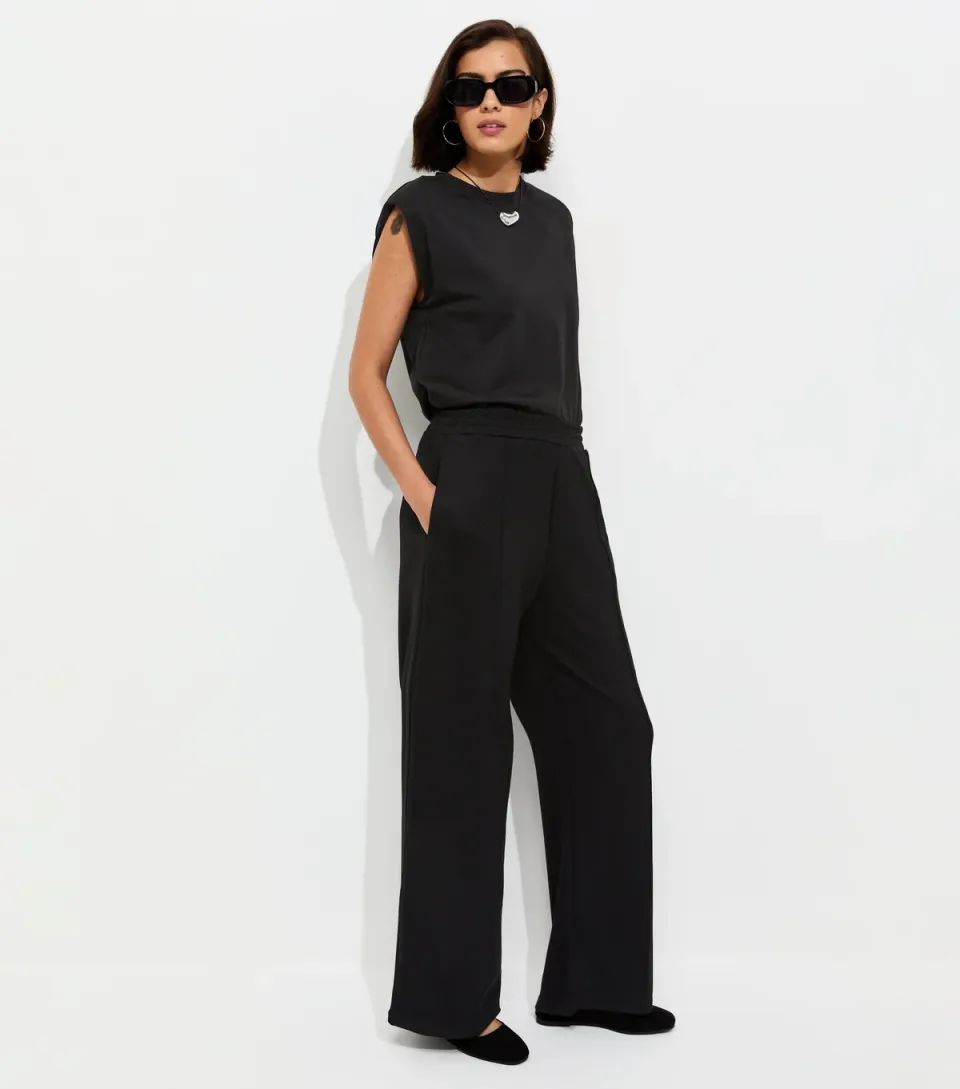 Women's Premium Stone Wide Leg Joggers