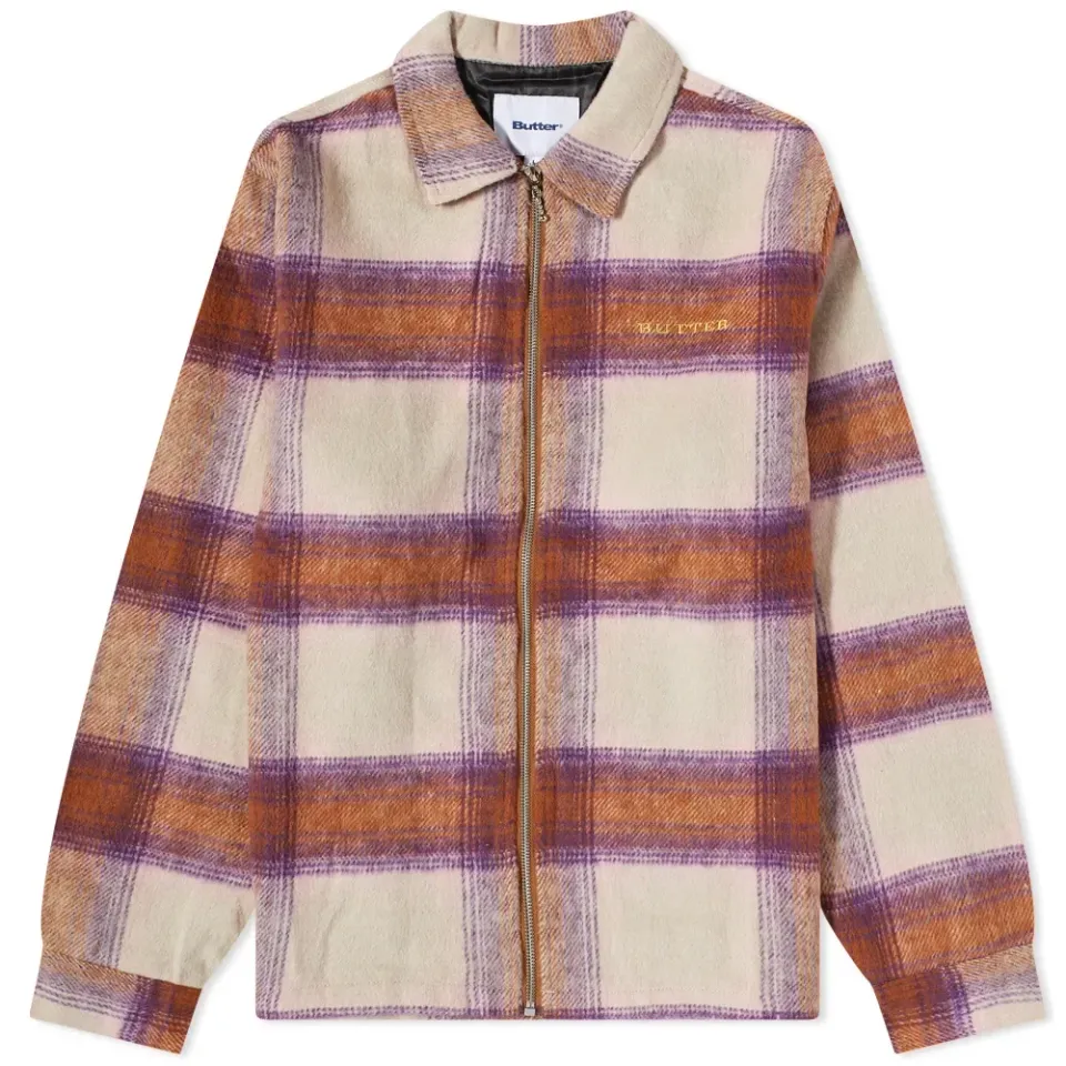 Heavyweight Flannel Zip Overshirt