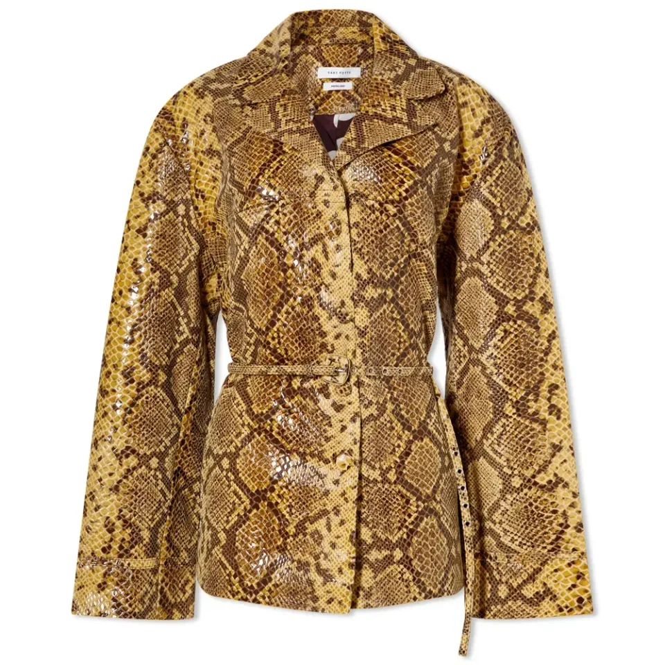 Lisbet Snakeskin Jacket