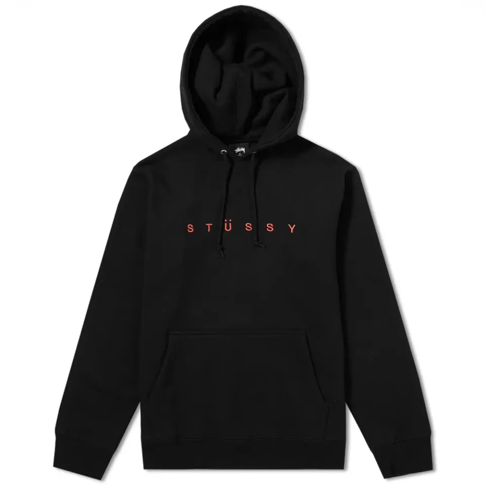Helvetica Spread Applique Hoody