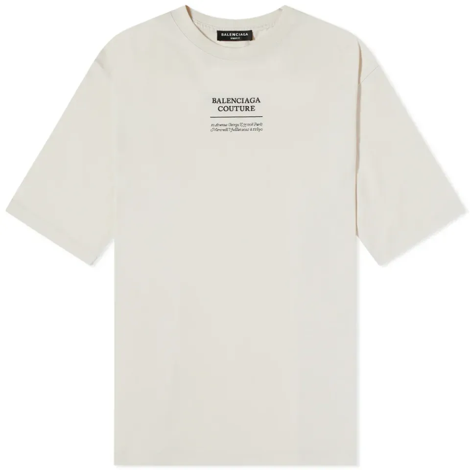 Oversized Couture Logo Tee