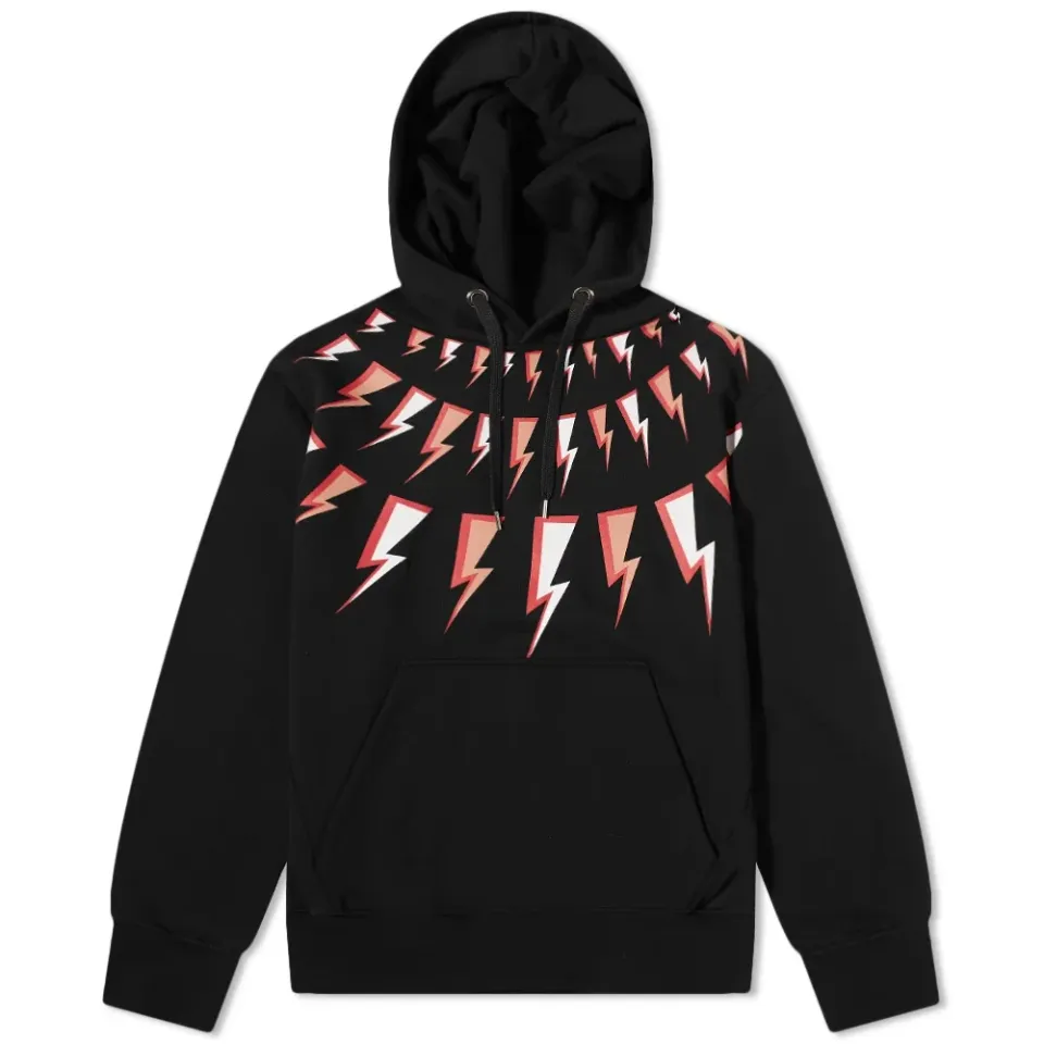 Fair Isle Comic Bolts Popover Hoodie