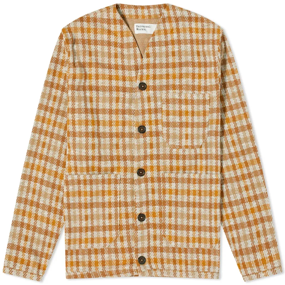 Summer Check Fleece Cardigan