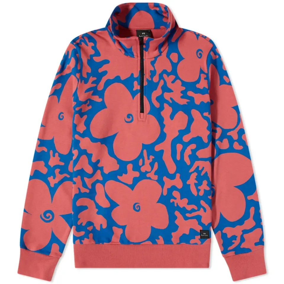 Macro Flower Quarterzip Fleece