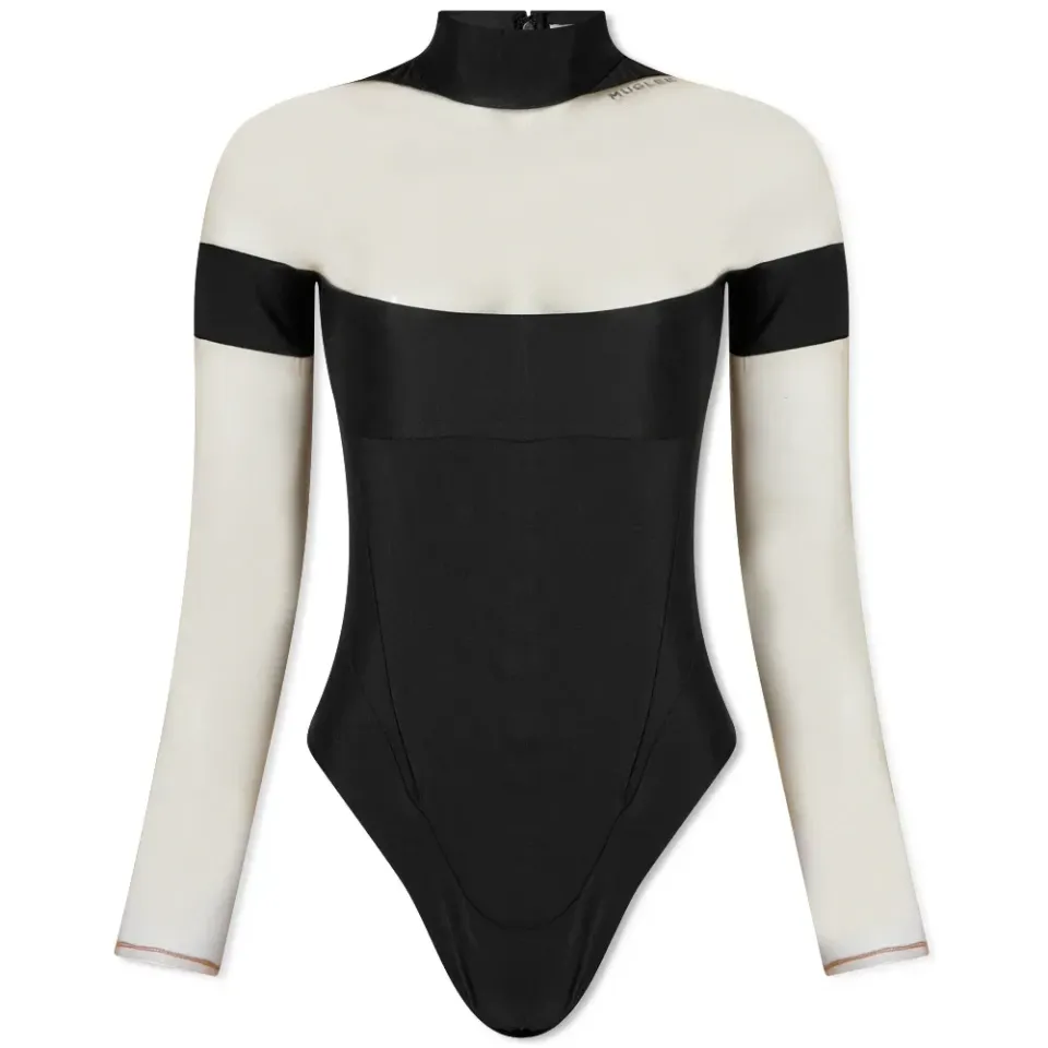 Illusion Neck Line Bodysuit