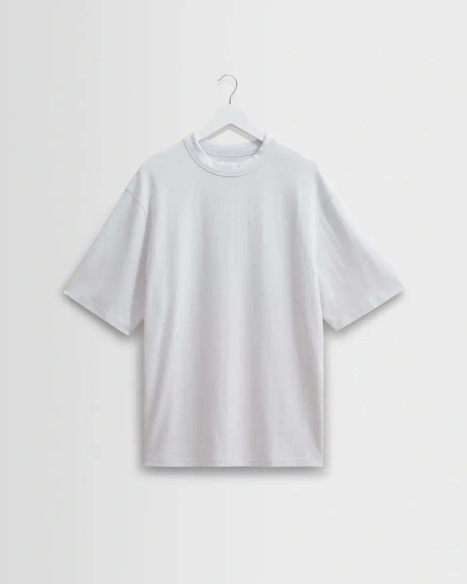 Milton - White Organic Compact Cotton t-Shirt
