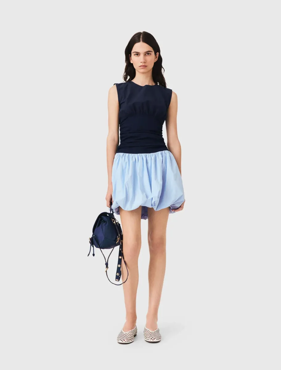 Jersey and cotton mix dress
