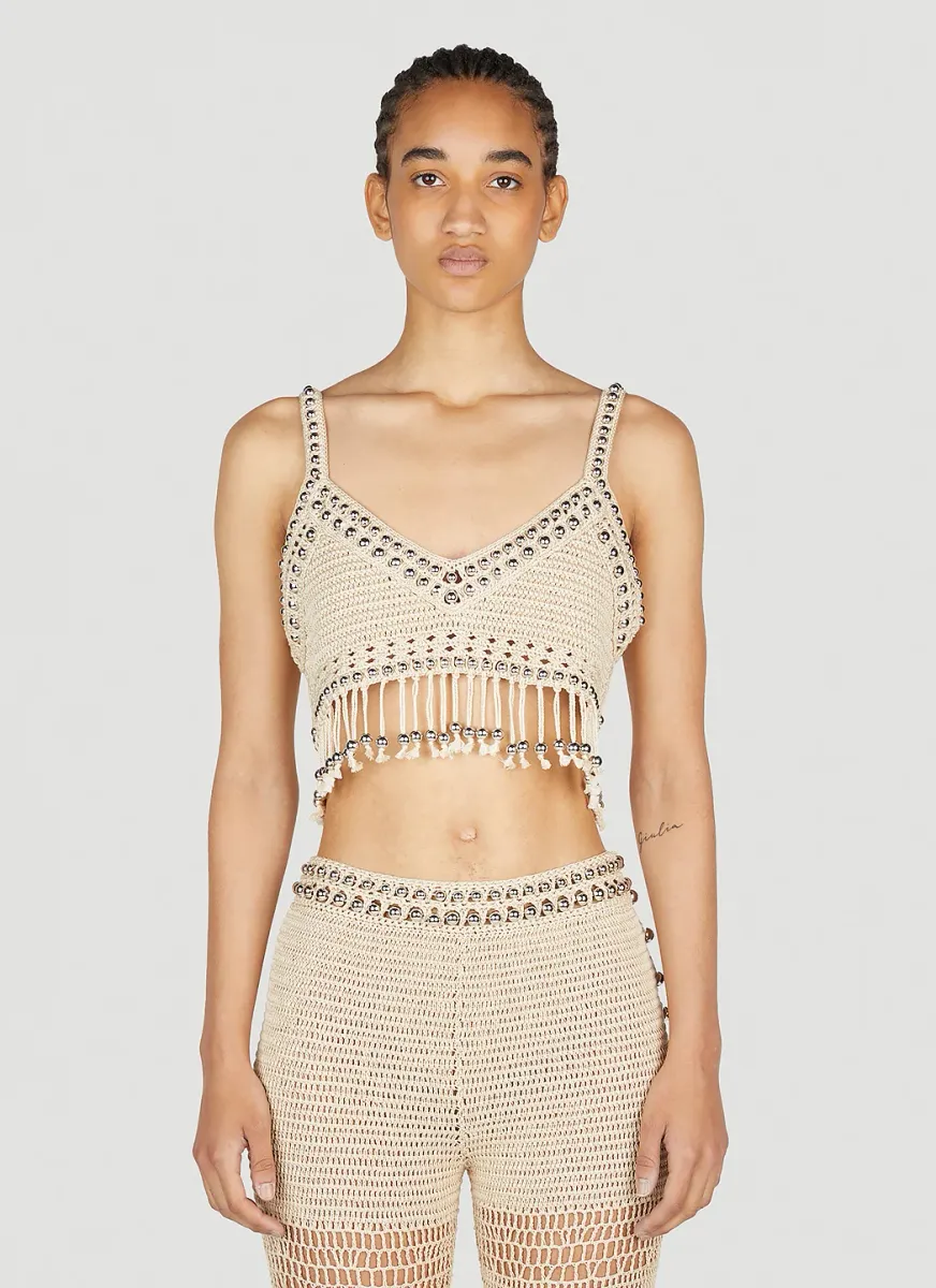 Beaded Crochet Top