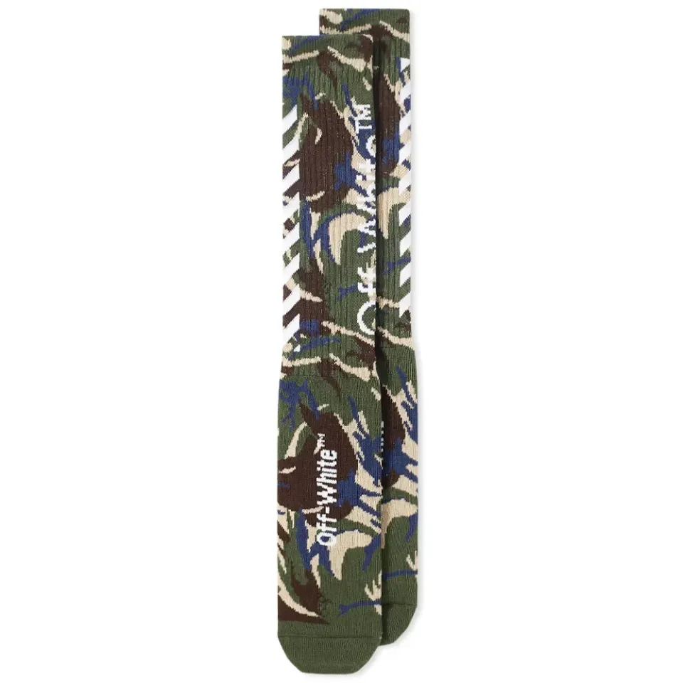 Diagonal Camo Sock