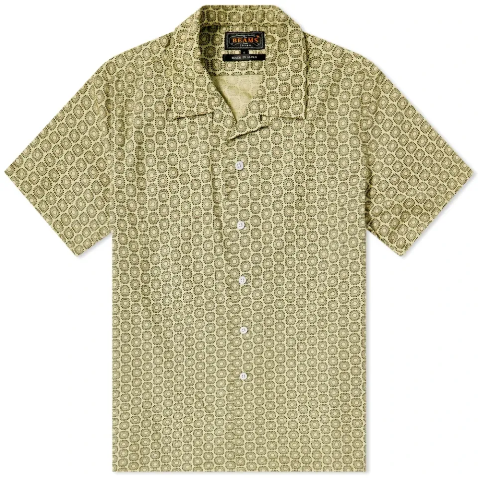 Geometric Print Vacation Shirt