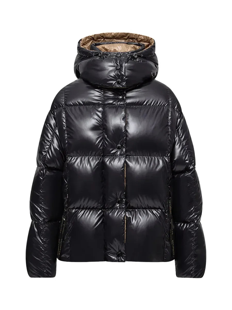 Women Parana Hooded Short Down Jacket Black