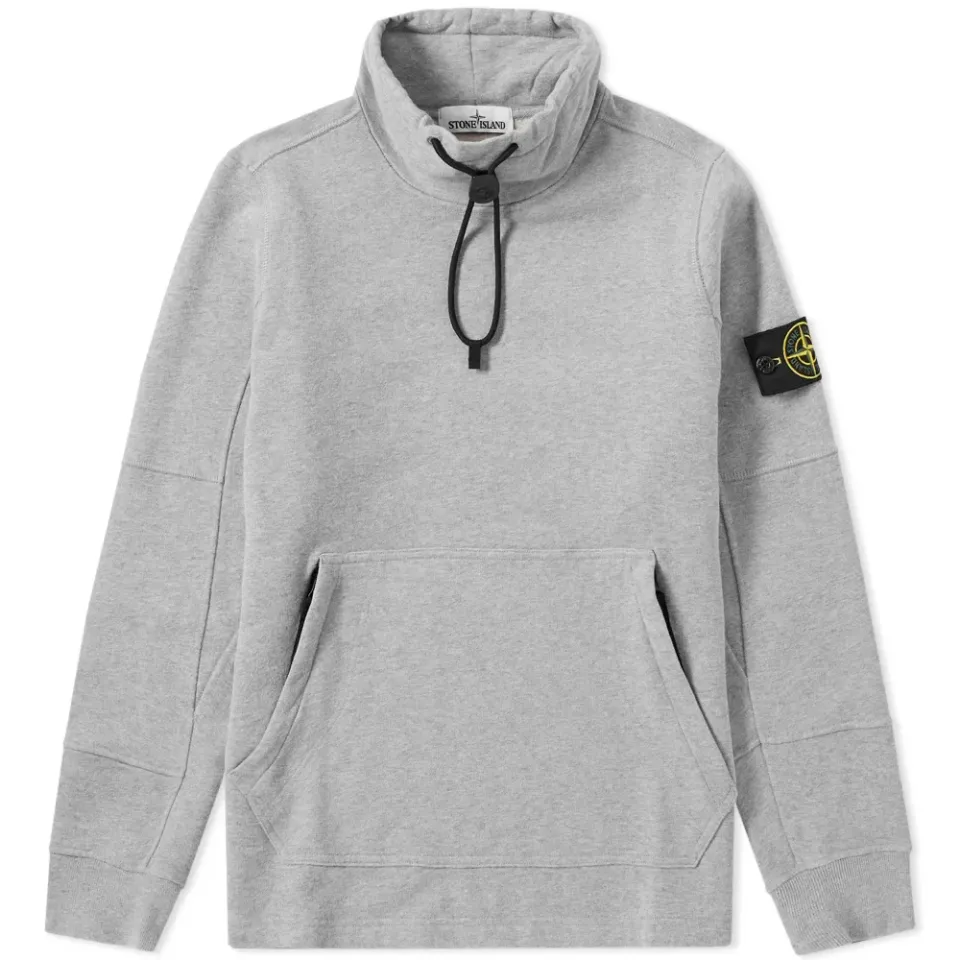 Garment Dyed Funnel Neck Popover Sweat