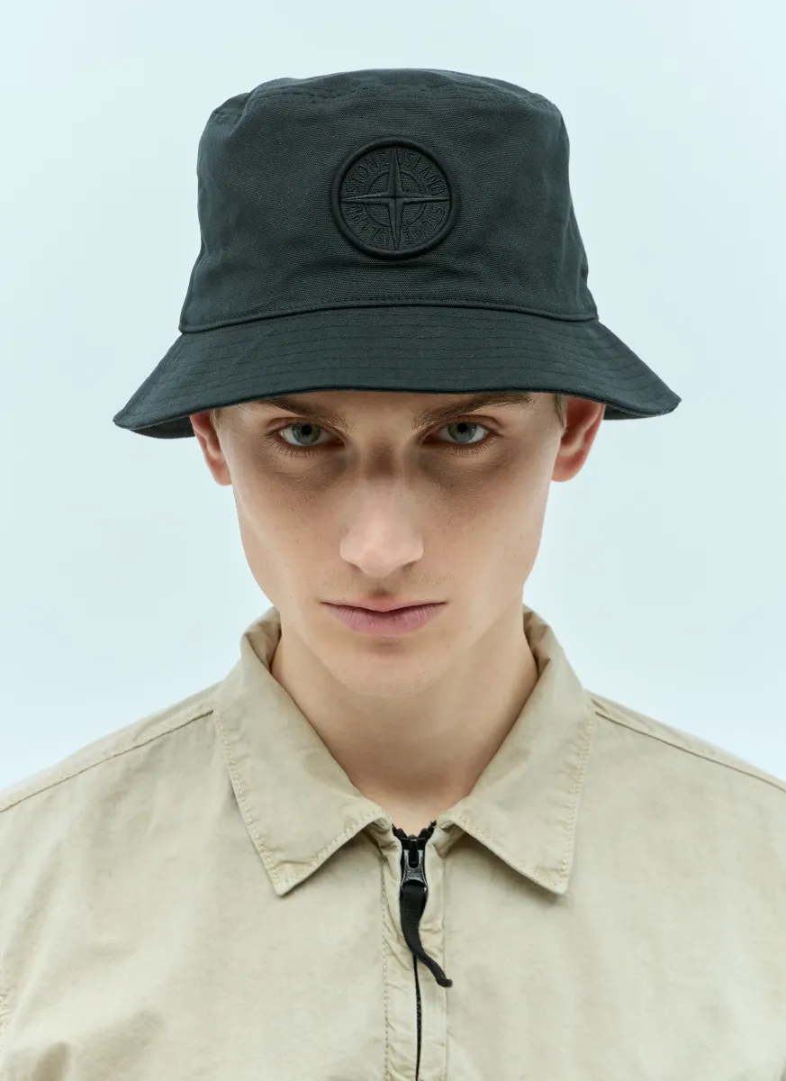 Logo Patch Bucket Hat