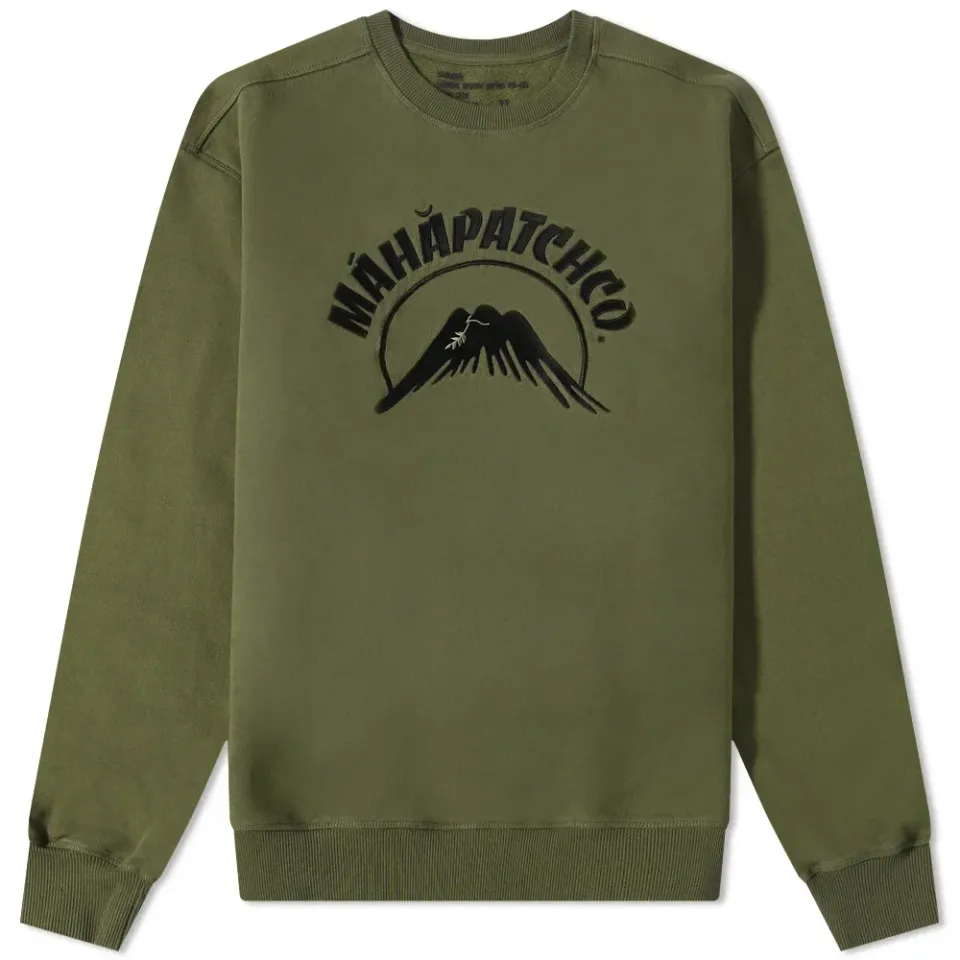 Maha Patch Embroidered Crew Sweat