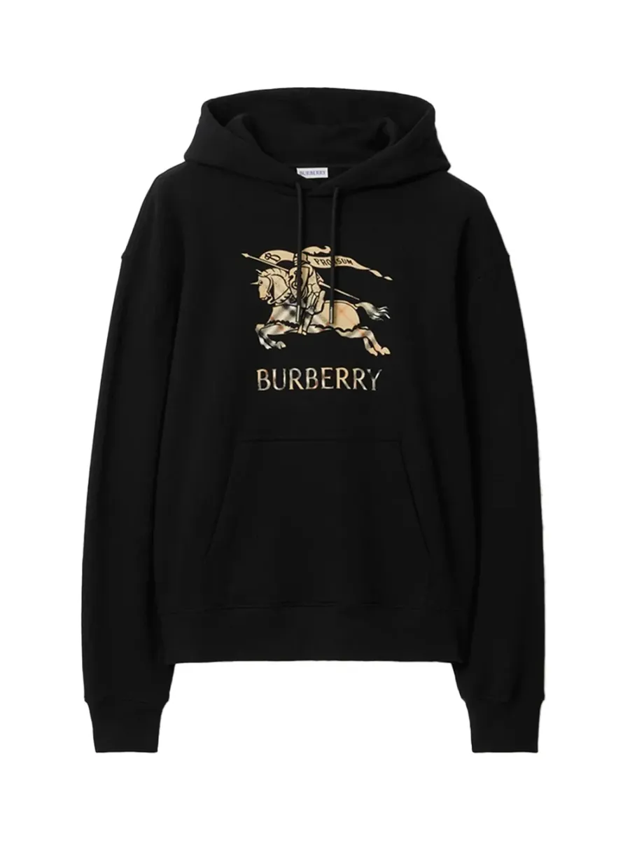 Men EKD Ombré Cotton Hoodie Black