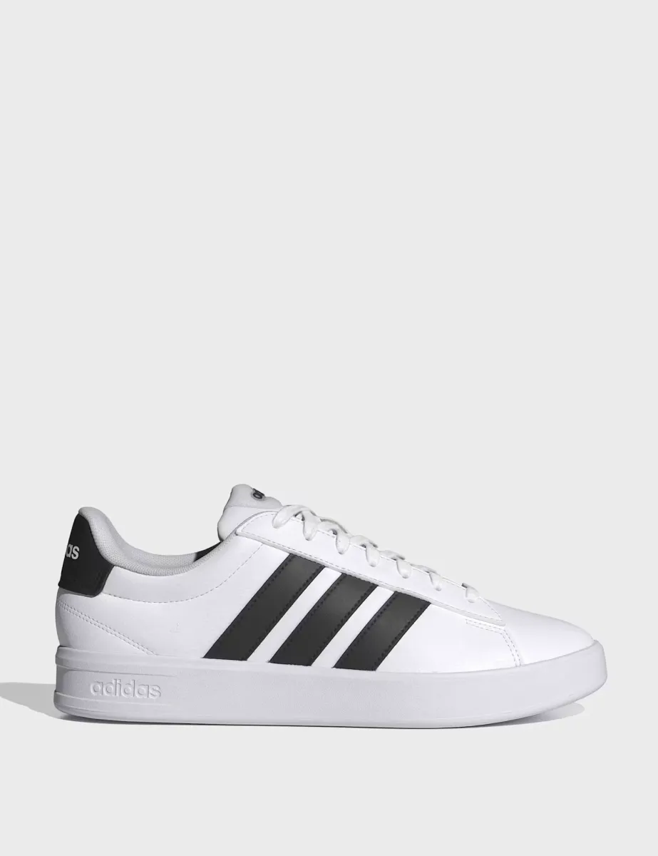 Grand Court 3.0 Stripe Trainers White/Black