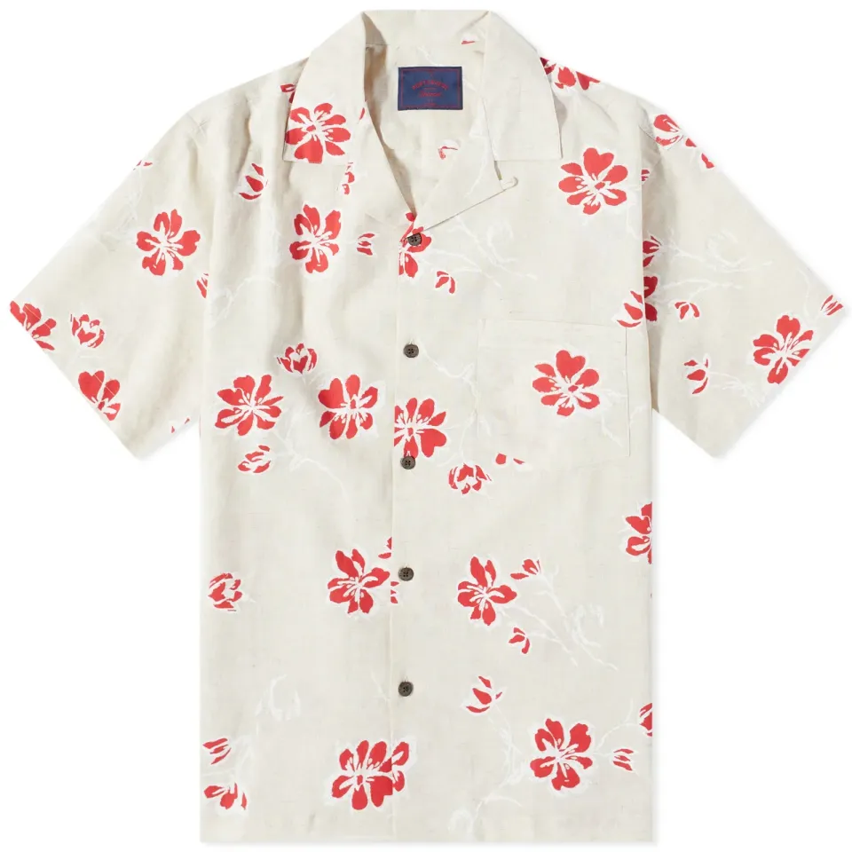 Canvas Floral Vacation Shirt