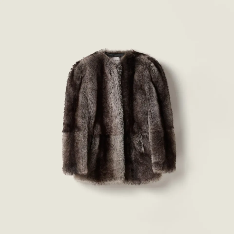 Shearling fur jacket