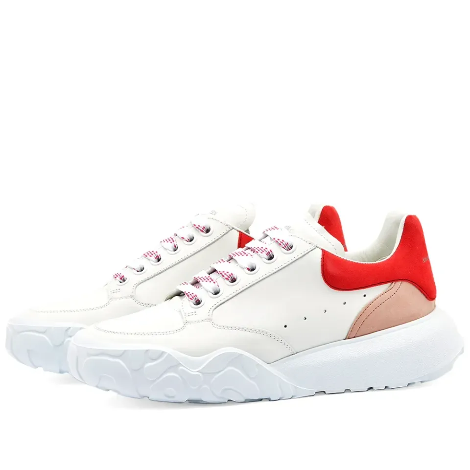 Mixed Panel Court Sneaker