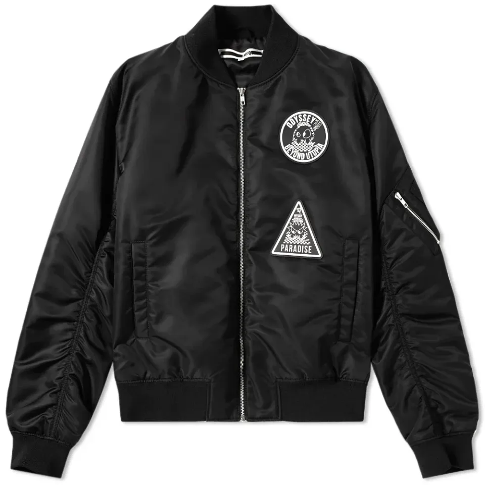 McQ by Alexander McQueen Logo Patch MA-1 Bomber Jacket