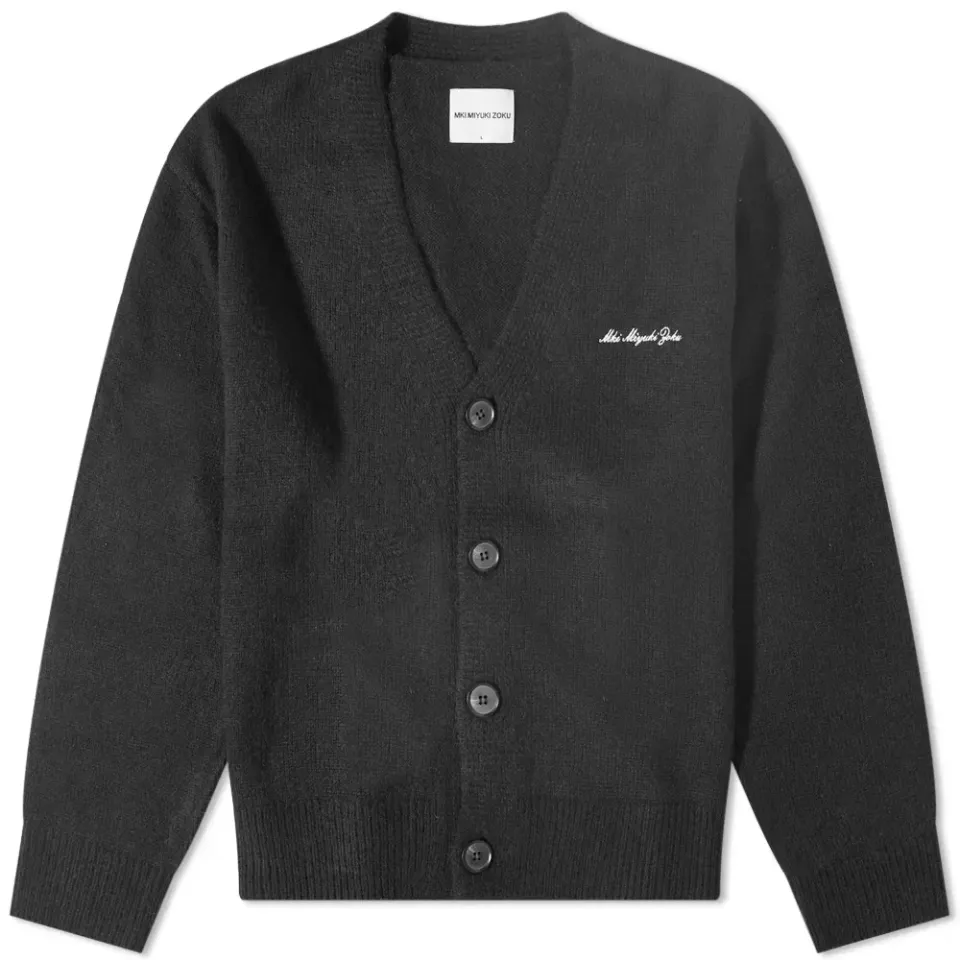 Mohair Blend Knit Cardigan