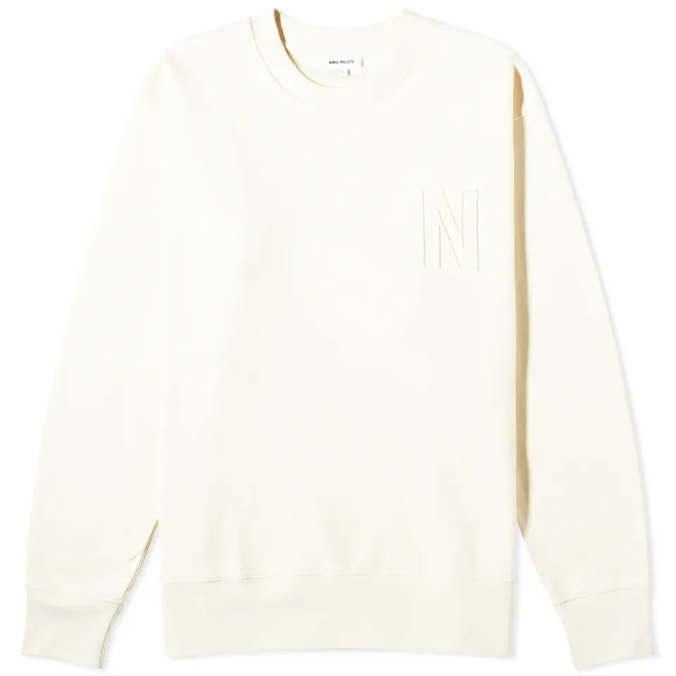 Arne Relaxed N Logo Crew Sweat