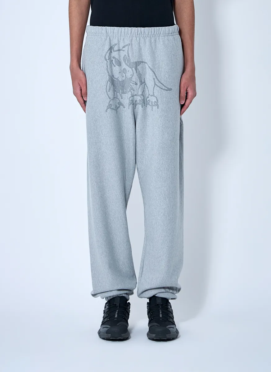 Reflective Graphic Print Track Pants