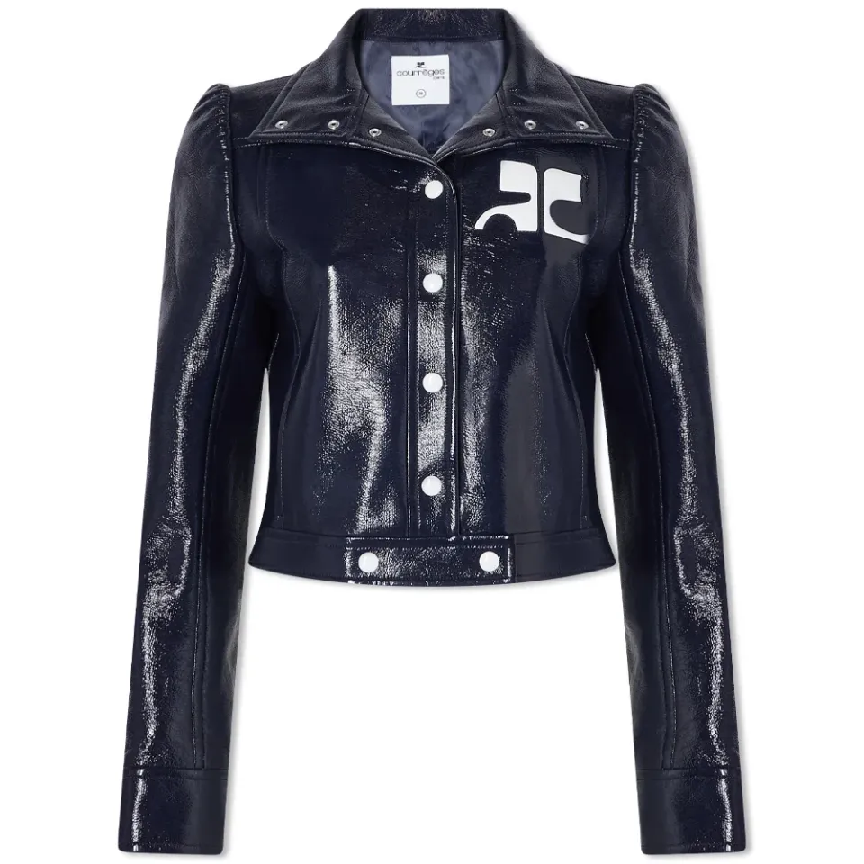 Courrèges Vinyl Logo Jacket