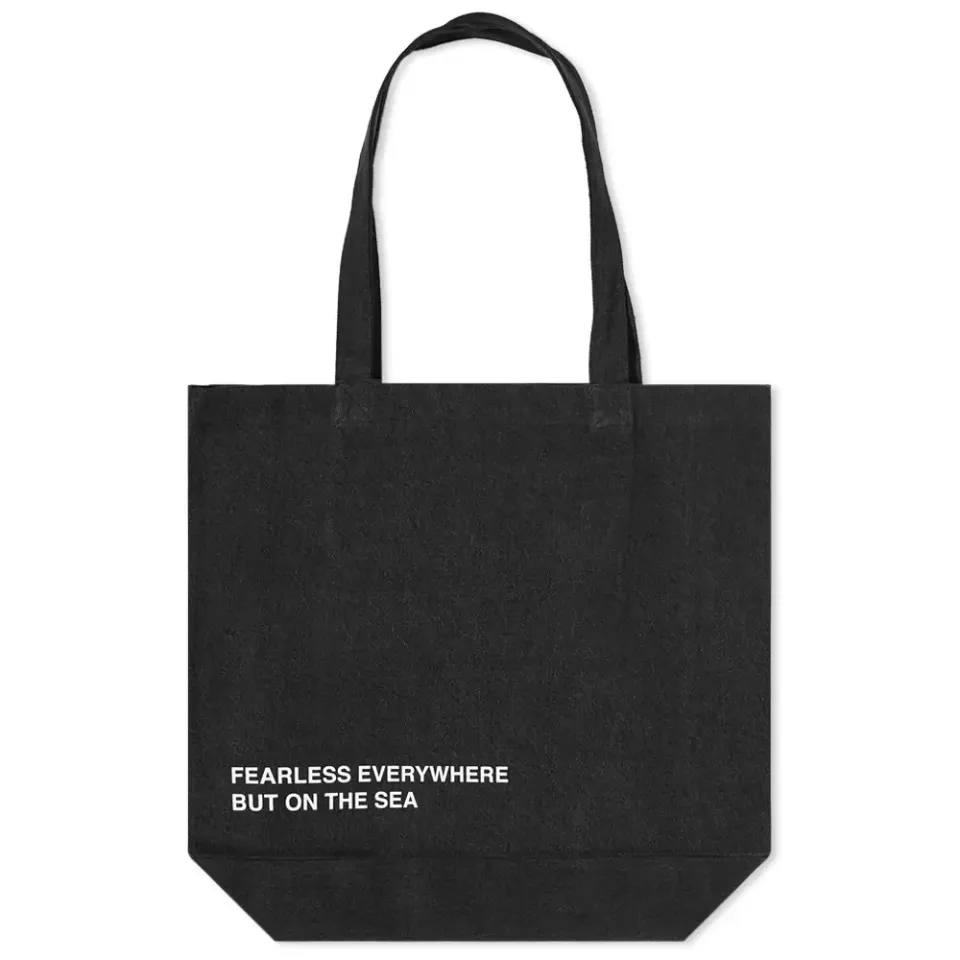 A.P.C Diane Denim Tonal Logo Shopping Bag