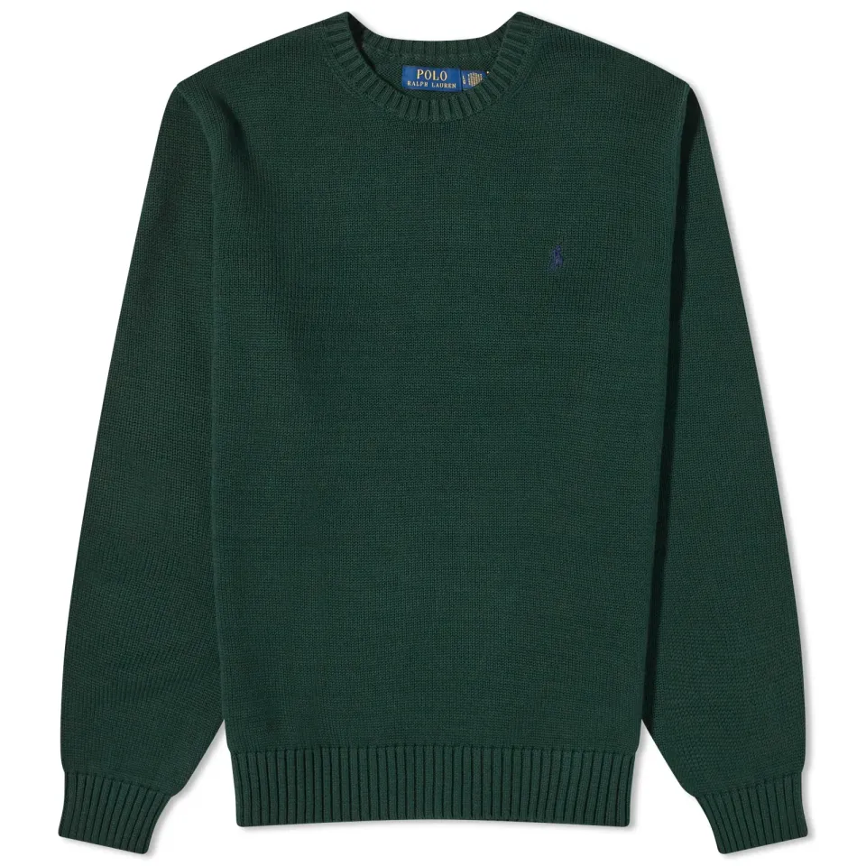 Cotton Shaker Crew Knit