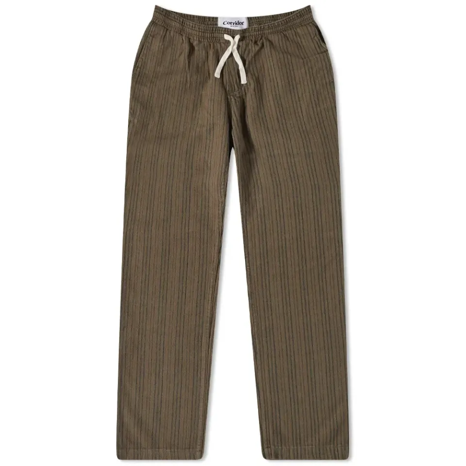 Winter Stripe Drawstring Trousers
