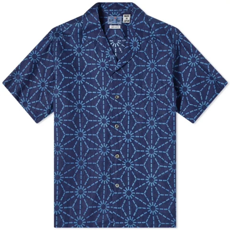 Asanoha Pattern Vacation Shirt