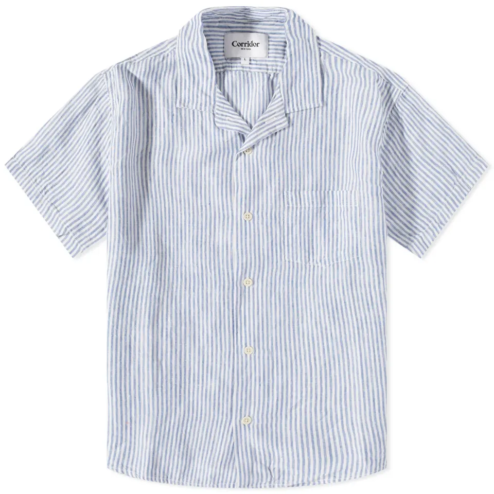 Linen Stripe Vacation Shirt