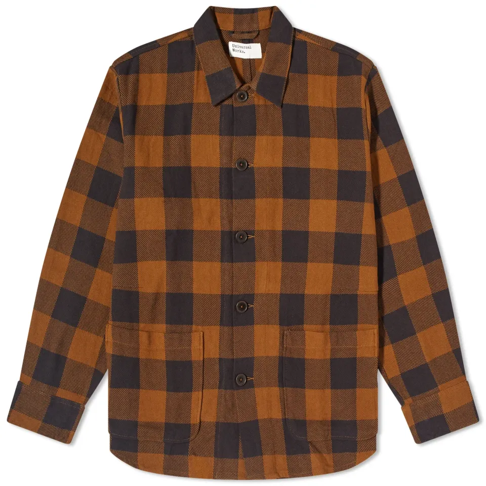 Winter Gingham Travail Overshirt