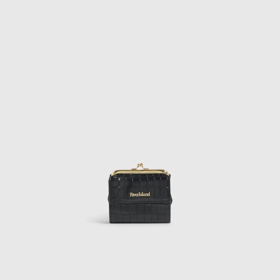 Croc Print Mini Frame Pouch