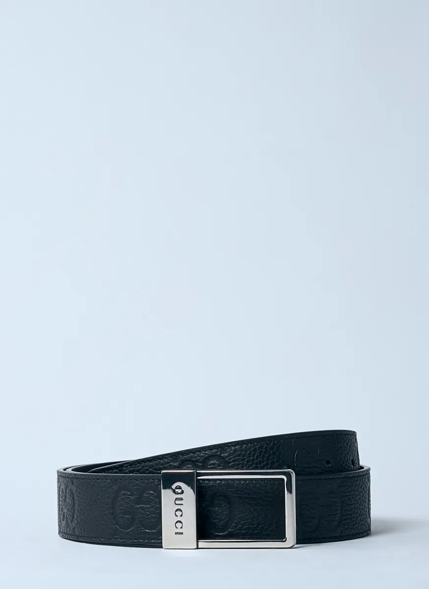 Rectangular Logo Engraved Belt