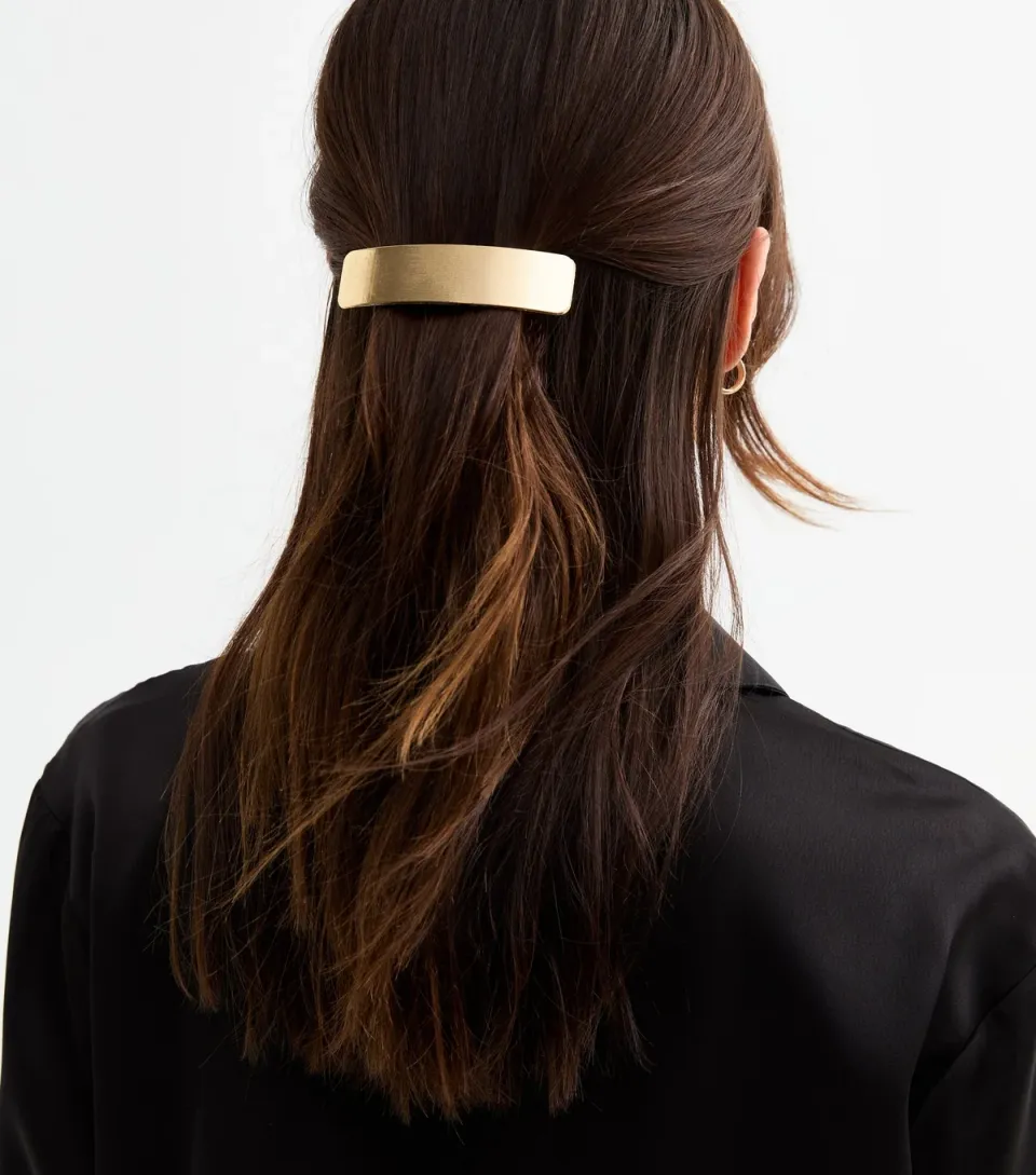 Gold Tone Hair Slide