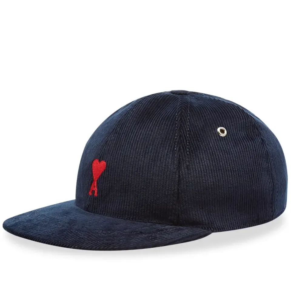 AMI Corduroy Heart Cap