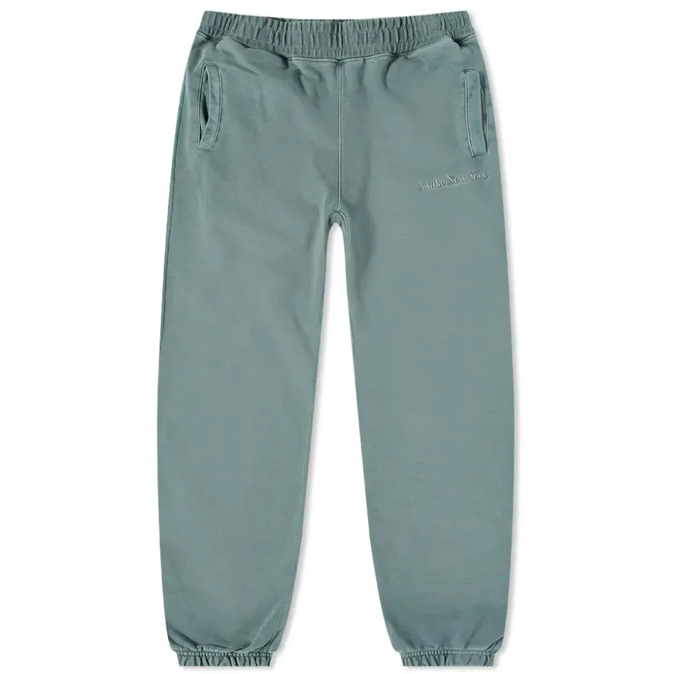 Pigment Dyed Embroidered Sweat Pant