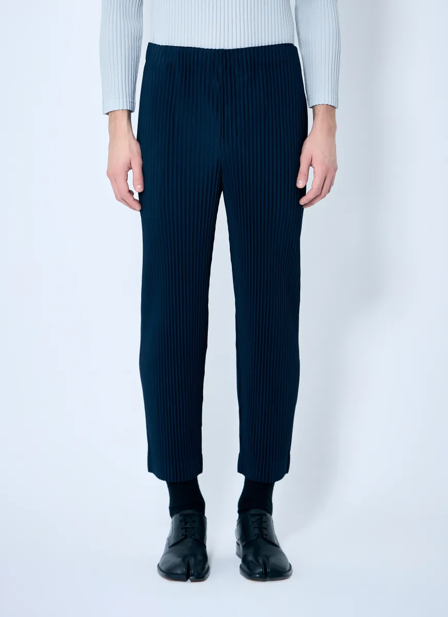 Straight Pleated Pants