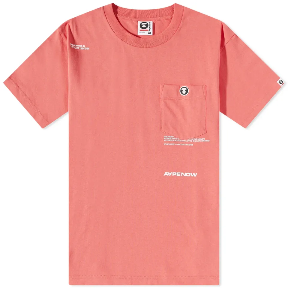 AAPE Now Silicone Badge Pocket T-Shirt