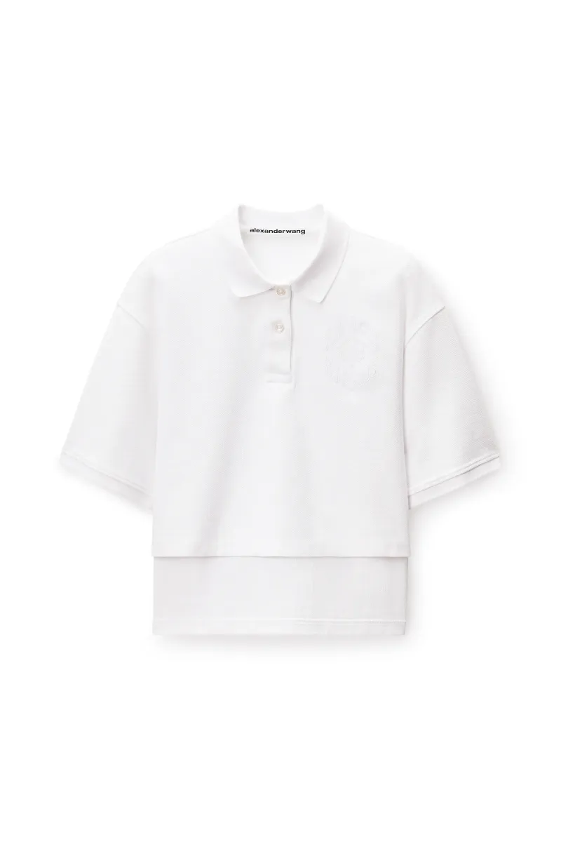 Cropped Oversized Polo