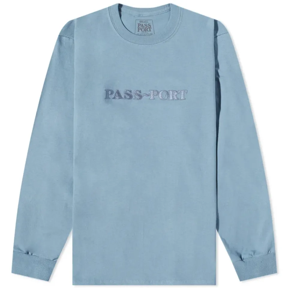 Pass-Port Long Sleeve Official Embroidery T-Shirt