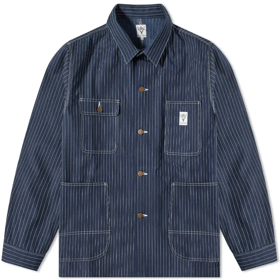 Pinstripe Coverall Jacket